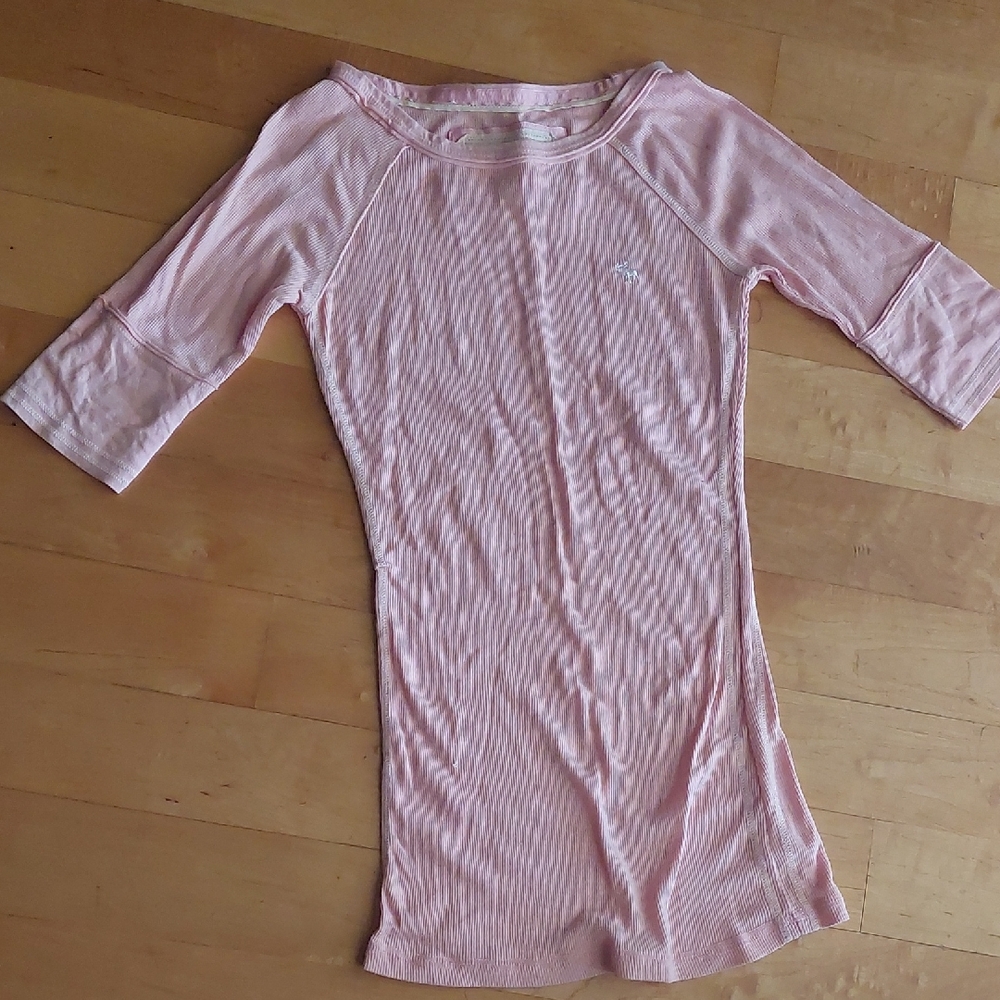 Abercrombie & Fitch Pink Ribbed Tee